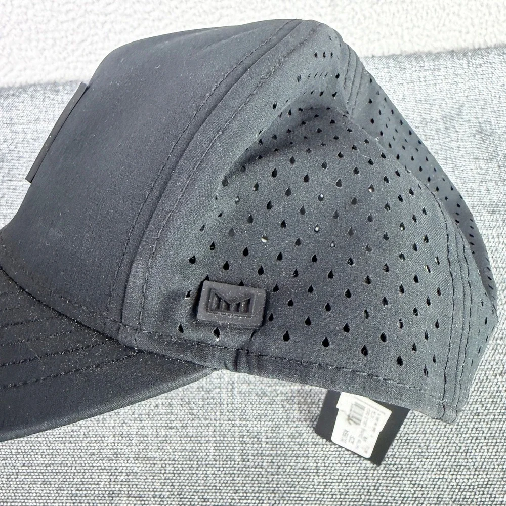 Melin Odyssey Stacked‎ Hydro Hat Mens OSM Black Water Resistant Snapback Cap